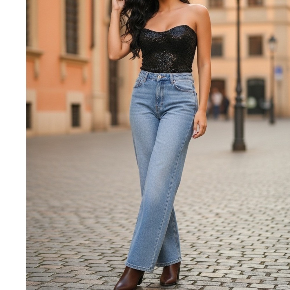 Abercrombie & Fitch‎ 18R/34 Curve Love The 90s Relaxed Jean High Rise NWT RV $90